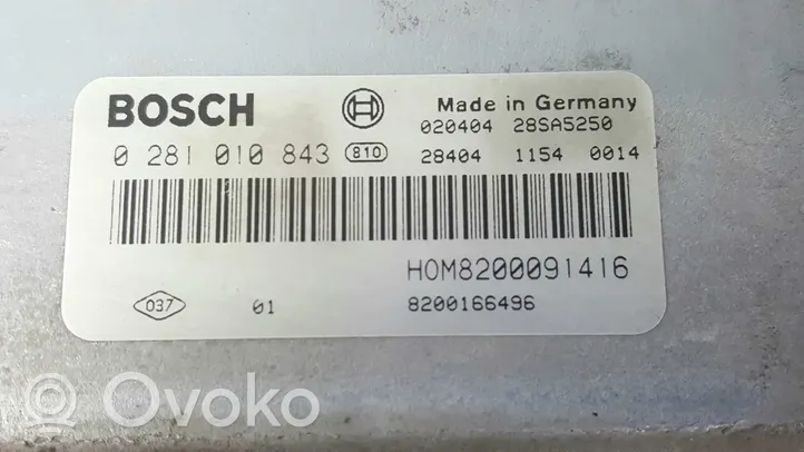 Renault Scenic RX Motorsteuergerät ECU 0281010843