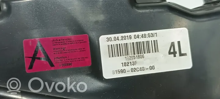 Toyota Corolla E210 E21 Feux arrière sur hayon 8159102C40