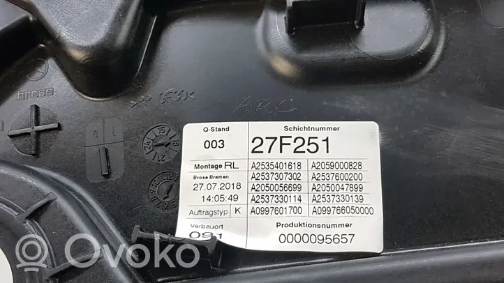 Mercedes-Benz GLC C253 Elektryczny podnośnik szyby drzwi tylnych A2537307302