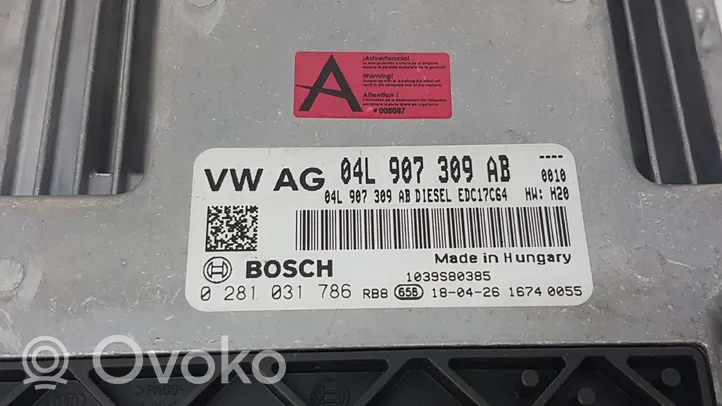 Audi Q3 8U Motora vadības bloka ECU 0281031786