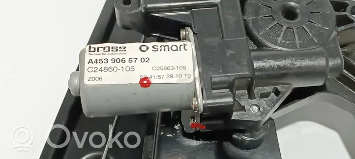 Smart ForTwo III C453 Front door window regulator with motor A4539065702