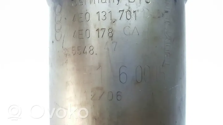 Audi A8 S8 D3 4E Filtre à particules catalyseur FAP / DPF 4E0178CA