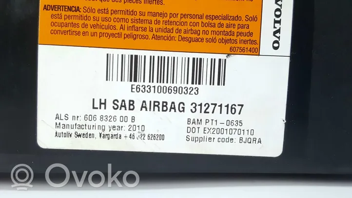 Volvo XC90 Poduszka powietrzna Airbag boczna 31271167