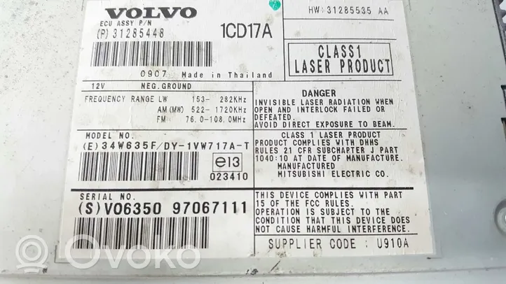 Volvo C30 Unité / module navigation GPS 31285535