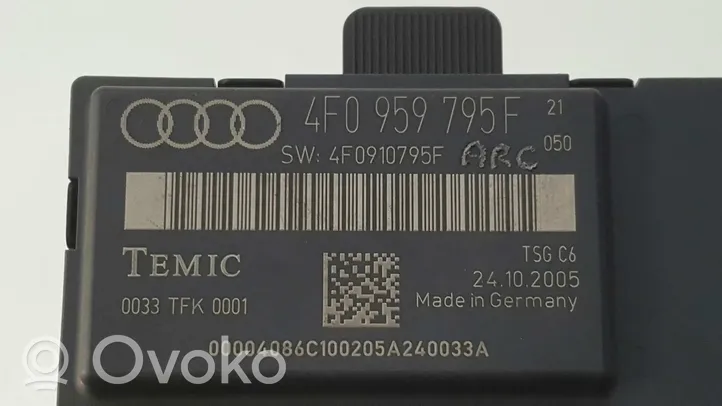 Audi A6 S6 C6 4F Muut ohjainlaitteet/moduulit 4F0910795F