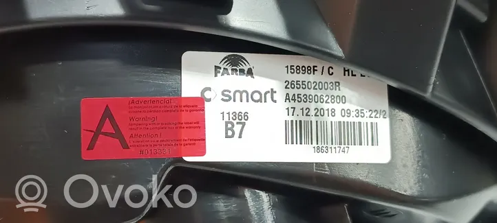 Smart ForFour II W453 Задний фонарь в кузове 265502003R