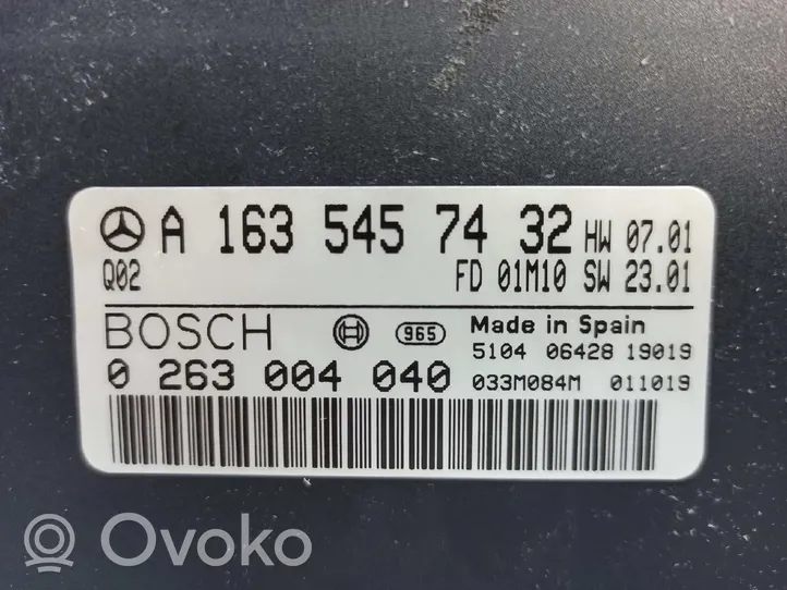 Mercedes-Benz ML W163 Pysäköintitutkan (PCD) ohjainlaite/moduuli 263004040