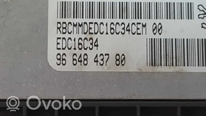 Peugeot Partner Блок управления двигателем ECU 9653958980