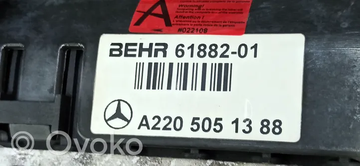 Mercedes-Benz S W220 Chłodnica A2205051388
