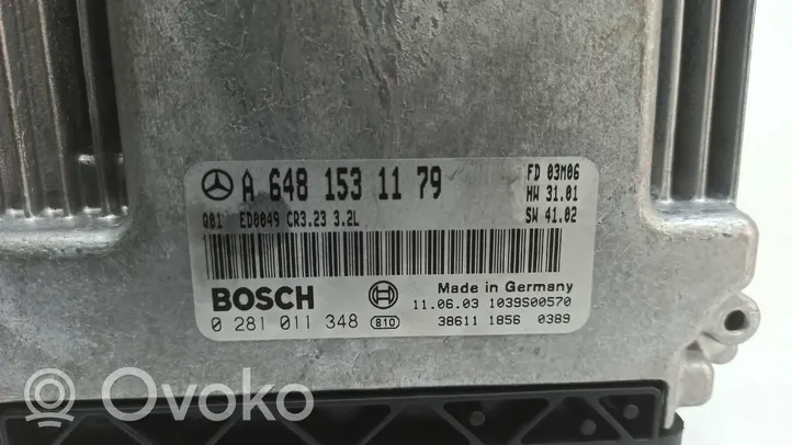 Mercedes-Benz S W220 Komputer / Sterownik ECU silnika 0281011348