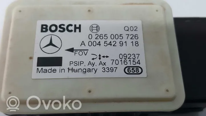 Mercedes-Benz B W245 Capteur de vitesse de lacet d'accélération ESP 0265005726