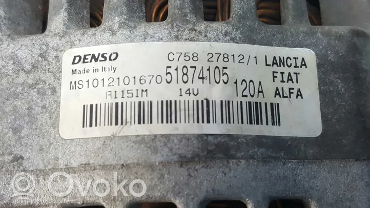 Fiat 500 Generaattori/laturi MS1012101670
