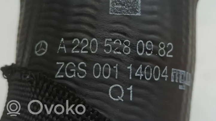 Mercedes-Benz S W220 Oro vamzdis į turbiną A2205281082