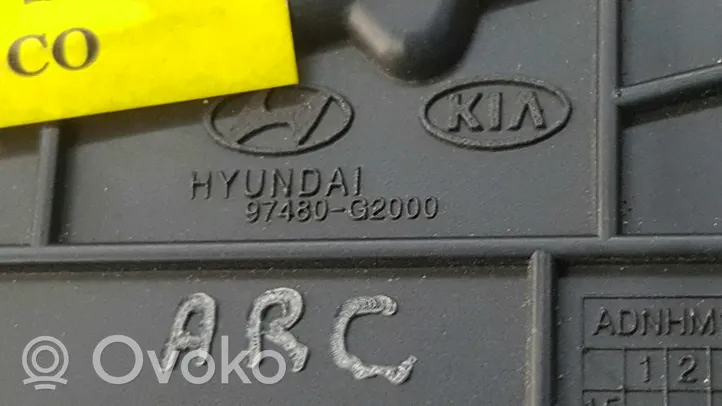 Hyundai Ioniq Dysze / Kratki środkowego nawiewu deski rozdzielczej 97480G2000MBI