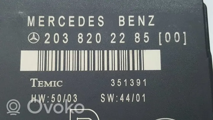 Mercedes-Benz C W203 Autres unités de commande / modules A2038202285