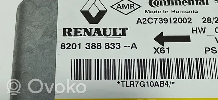 Renault Kangoo II Oro pagalvių valdymo blokas A2C73912002