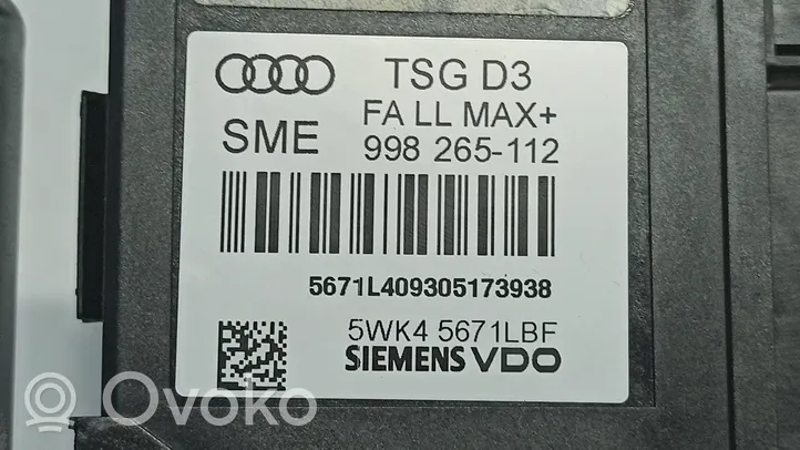 Audi A8 S8 D3 4E Etuoven sähkökäyttöinen ikkunan nostin 998265-112