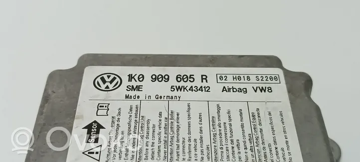 Volkswagen Golf V Turvatyynyn ohjainlaite/moduuli 5WK43412