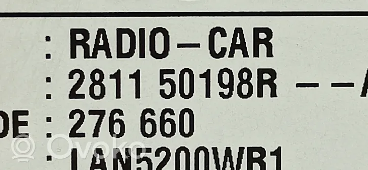 Renault Captur Navigation unit CD/DVD player 281154270R