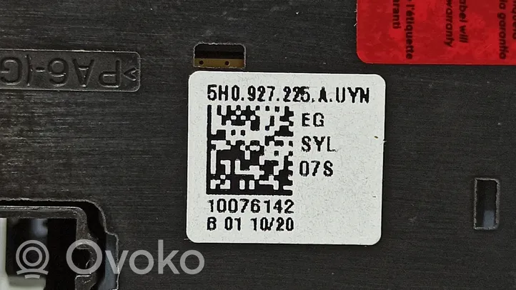 Volkswagen Golf VIII Interruptor del freno de mano/estacionamiento 5H0927225AUYN