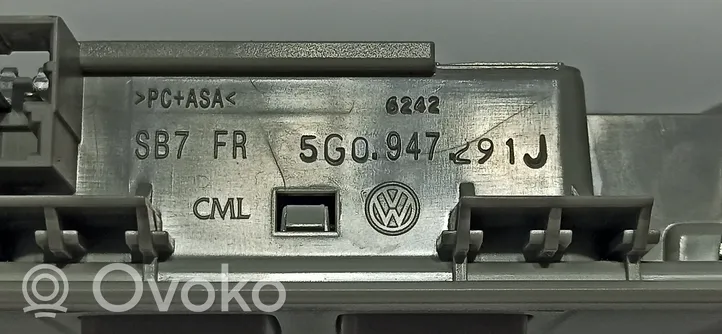 Volkswagen Golf VII Panel oświetlenia wnętrza kabiny 5G0947291JY20