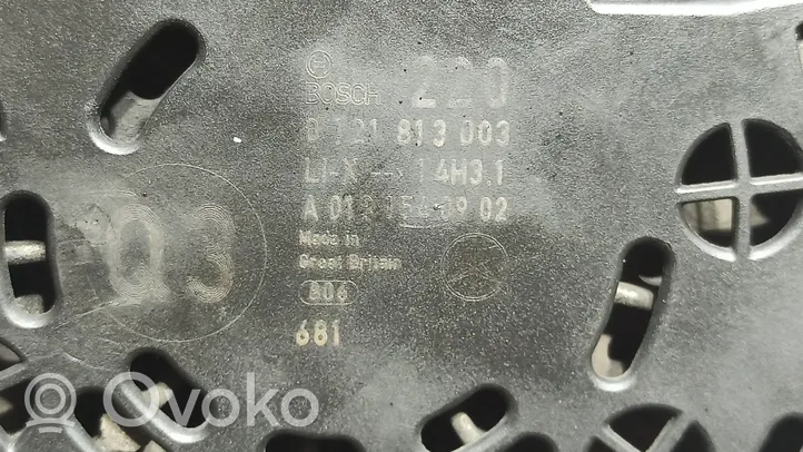 Mercedes-Benz S W221 Alternador 0121813003