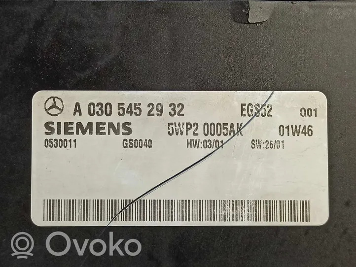 Mercedes-Benz S W220 Pysäköintitutkan (PCD) ohjainlaite/moduuli A0305453032