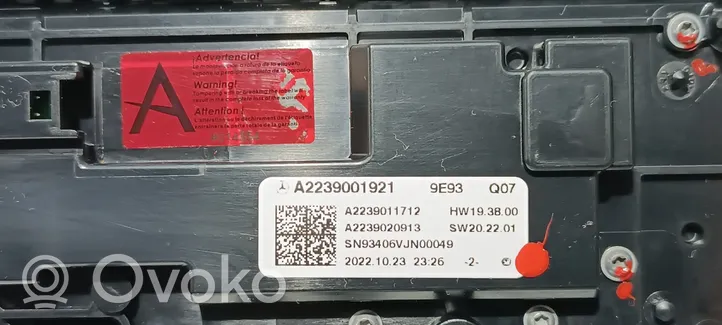 Mercedes-Benz EQS V297 Sėdynių reguliavimo jungtukas (-ai) A22390019219E93