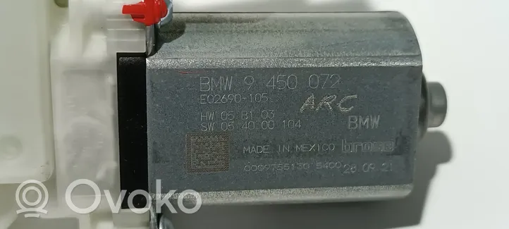 BMW X6 G06 Silniczek podnoszenia szyby drzwi tylnych 9450072