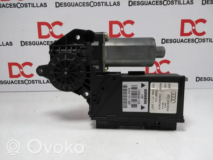 Audi A4 S4 B6 8E 8H Motorino alzacristalli della portiera posteriore 8E0959802A