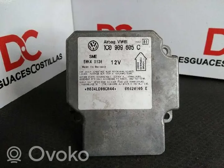 Volkswagen PASSAT B5.5 Sterownik / Moduł Airbag 6Q0909605C