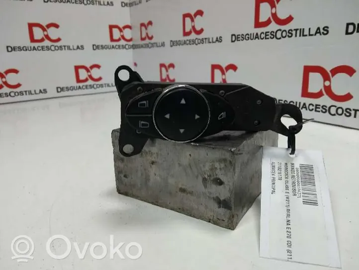 Mercedes-Benz E W211 Interruttore specchietto retrovisore 2118216179