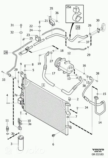 Volvo S80 Other air conditioning (A/C) parts 30636476