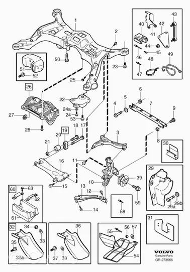 Volvo S80 Bras de contrôle arrière - meta kaip - bras de suspension arrière 30676099