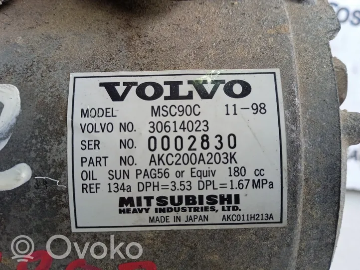 Volvo S40, V40 Compresseur de climatisation 30614023