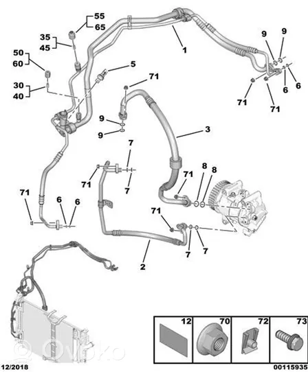 Citroen Berlingo Altri parti dell’aria condizionata (A/C) 9831702080