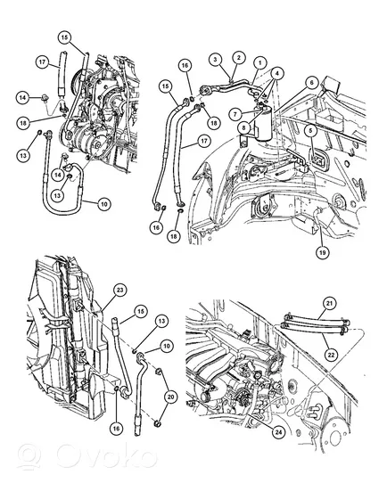 Chrysler PT Cruiser Muu ilmastointilaitteen osa (A/C) 
