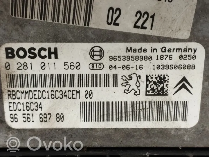 Peugeot 206 Sterownik / Moduł ECU 9656169780