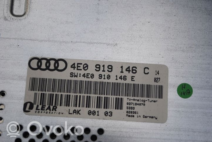 Audi A6 S6 C6 4F Panel / Radioodtwarzacz CD/DVD/GPS 4E0919146C