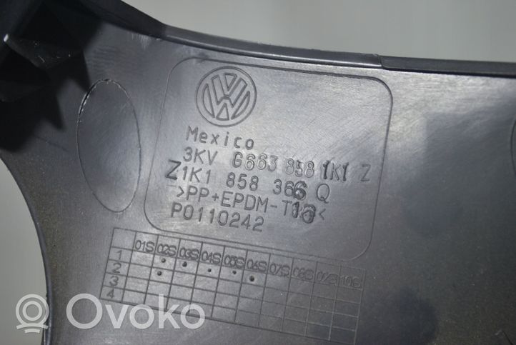 Volkswagen Golf V Rivestimento pannello inferiore del cruscotto 1K1858366Q