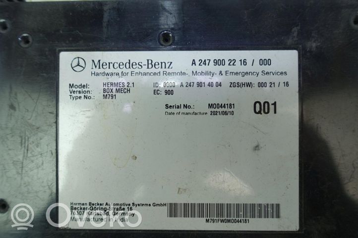 Mercedes-Benz B W247 Centralina/modulo bluetooth MODUŁ STEROWNIK BLUETOOTH