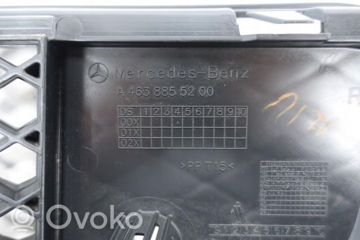 Mercedes-Benz G W463 Etupuskurin alempi jäähdytinsäleikkö A4638855200 KRATKA ZDERZA