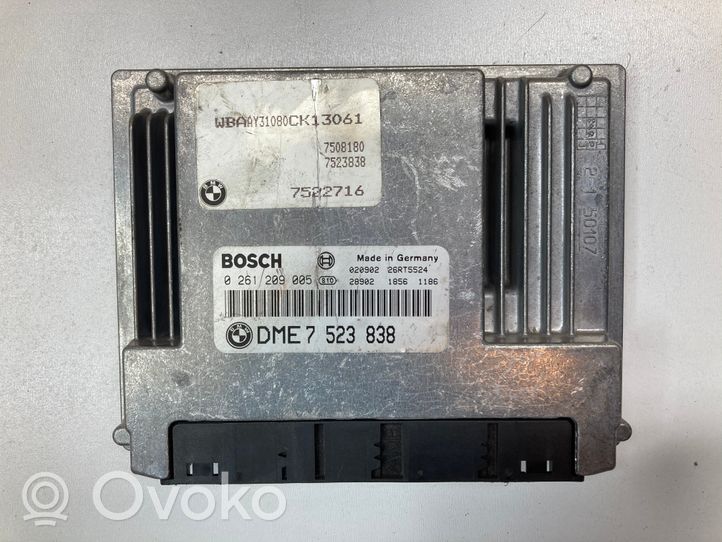 BMW 3 E46 Unité de commande, module ECU de moteur 7523838