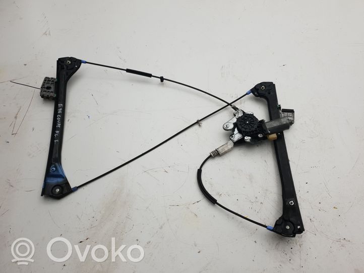 BMW 3 E46 Front door window regulator with motor 8204179