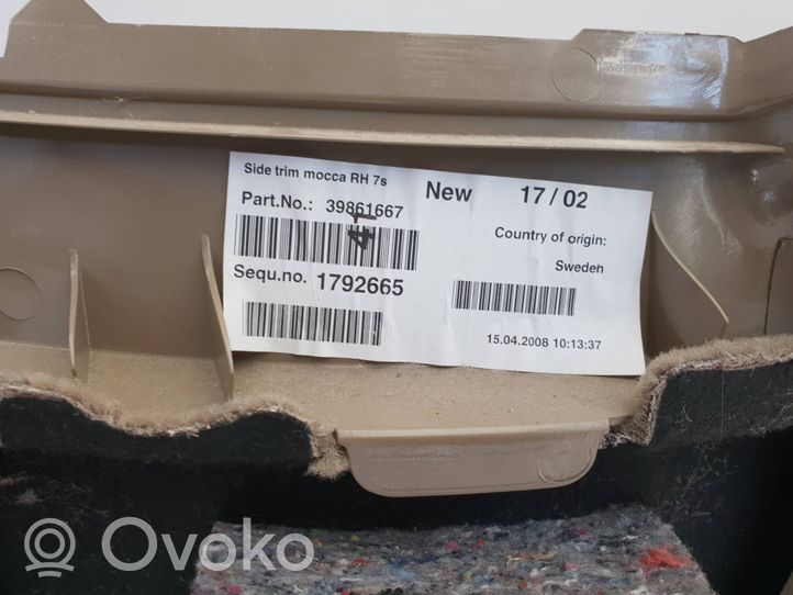 Volvo XC90 Dolny panel schowka koła zapasowego 39861667