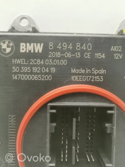 BMW 7 G11 G12 Moduł poziomowanie świateł Xenon 8494840