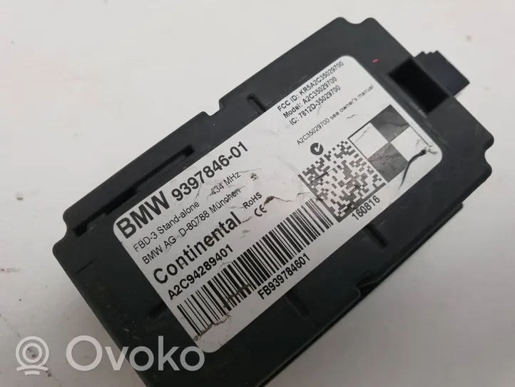 BMW 3 F30 F35 F31 Moduł / Sterownik anteny 9397846