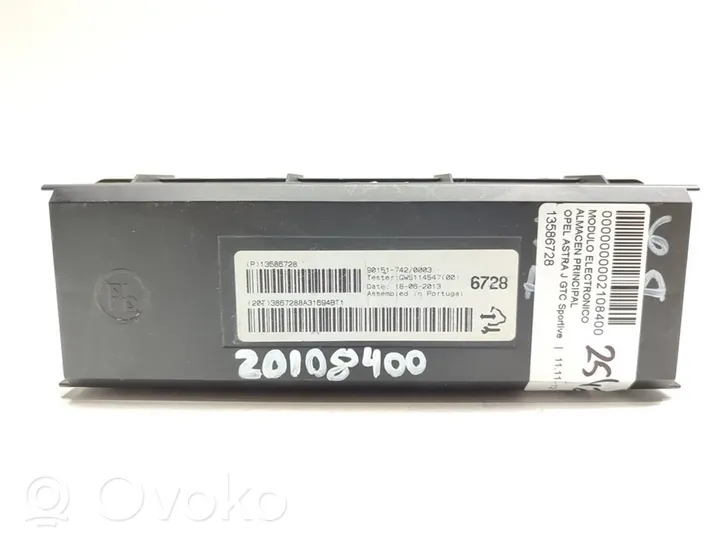 Opel Astra J Other control units/modules 13586728