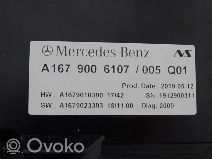 Mercedes-Benz GLE W167 Wyświetlacz Head Up A1679006107