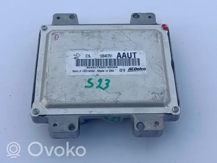 Opel Astra J Unité de commande, module ECU de moteur 12640751